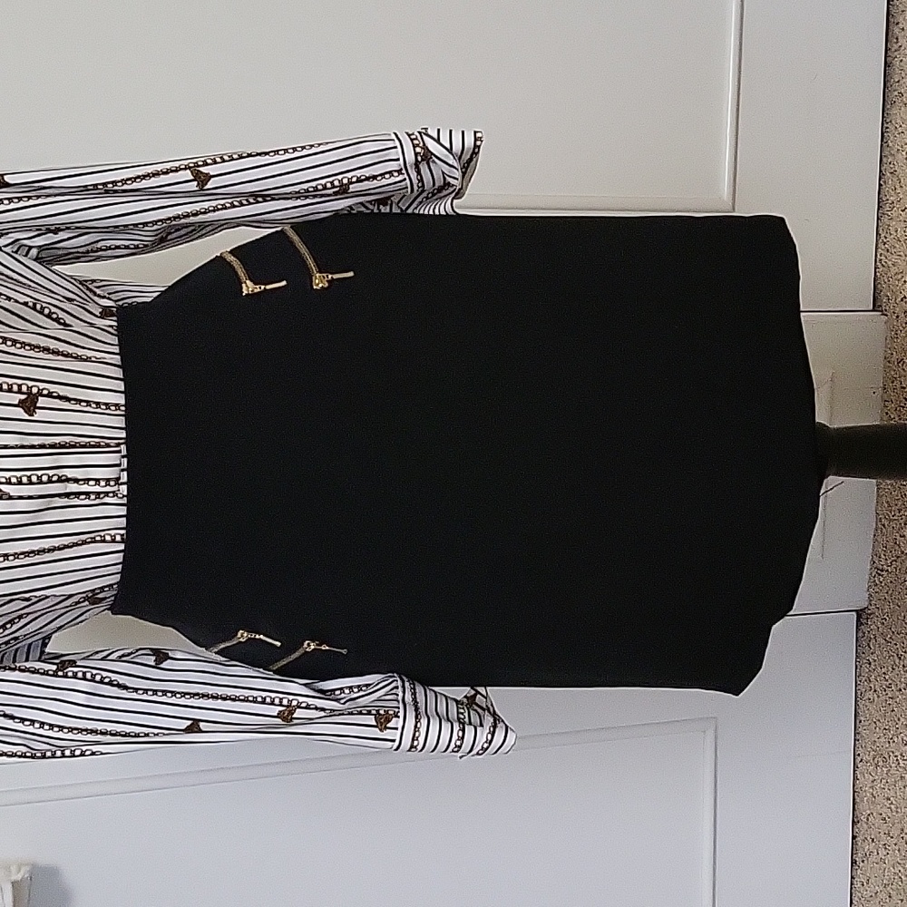 beautiful black straight skirt.
